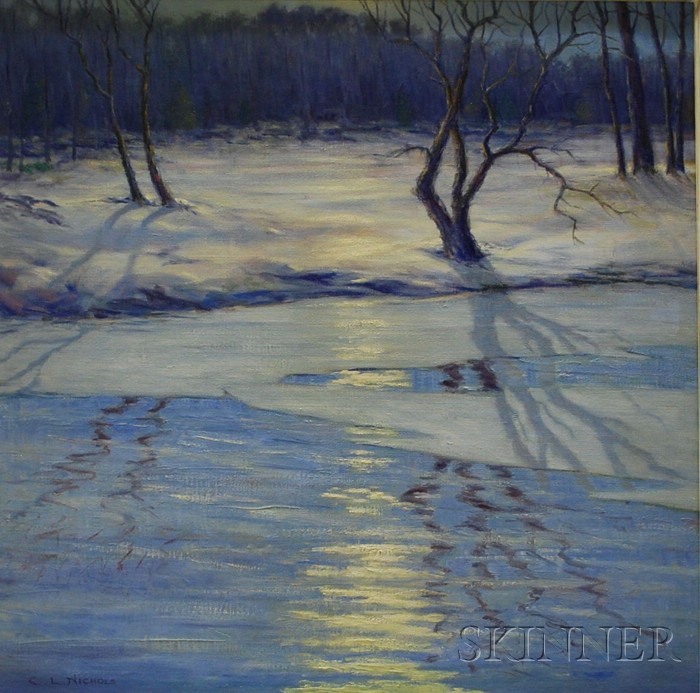 Appraisal: Carroll Leja Nichols American b Stream in Winter Signed C