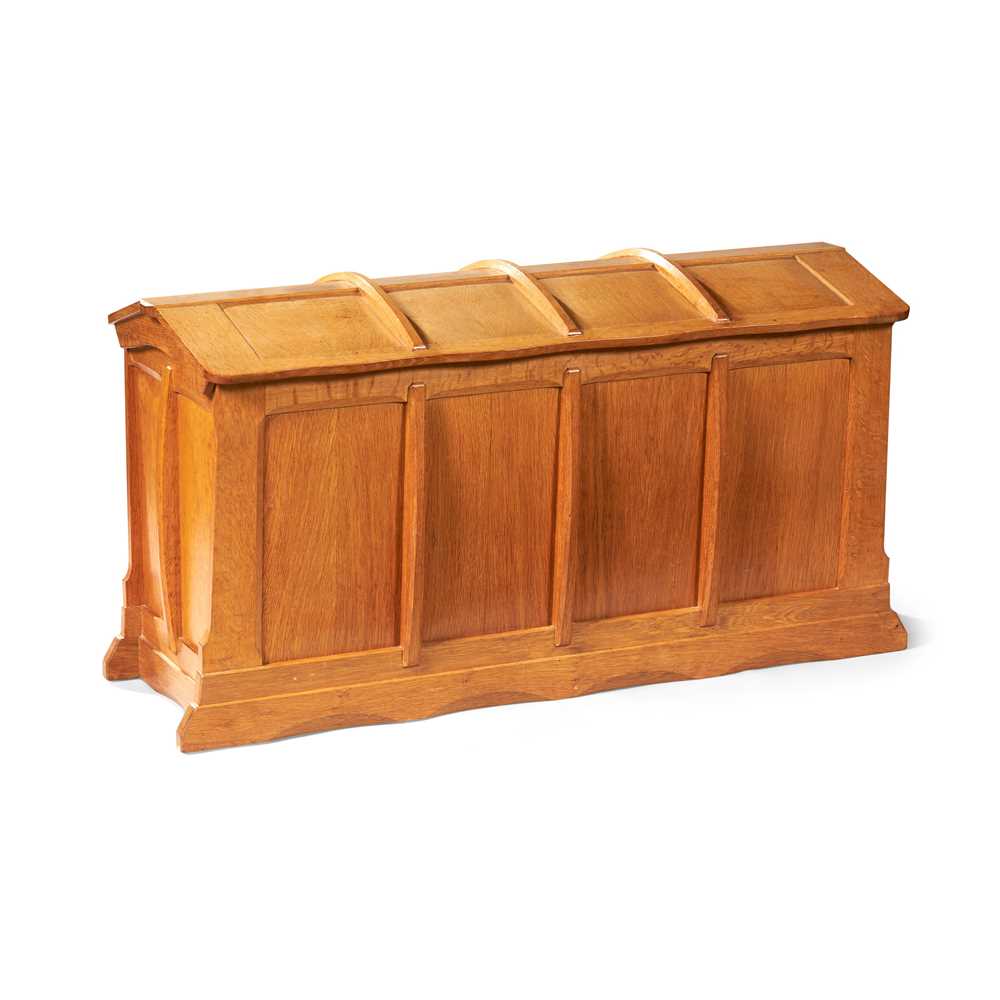 Appraisal: OLIVER MOREL - BLANKET CHEST DATED oak with cedar and