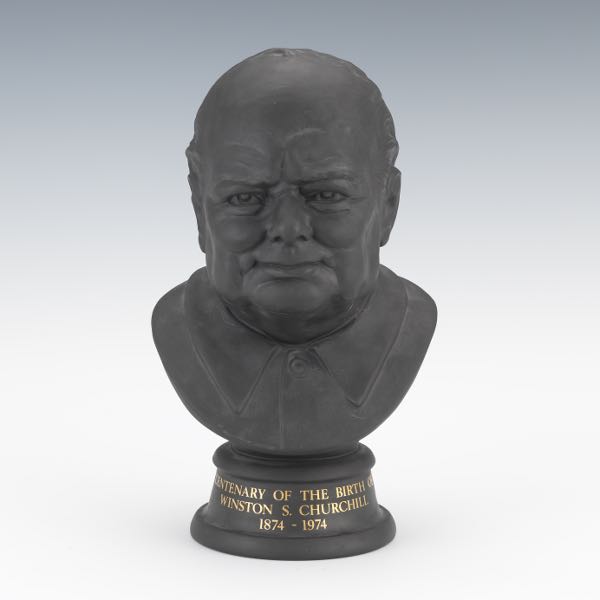 Appraisal: ROYAL DOULTON COMMEMORATIVE WINSTON CHURCHILL BUST x x Matte basalt