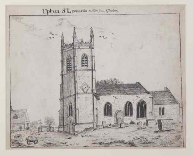 Appraisal: Charles LewisUPTON ST LEONARDS CHURCHink drawing cm x cm x