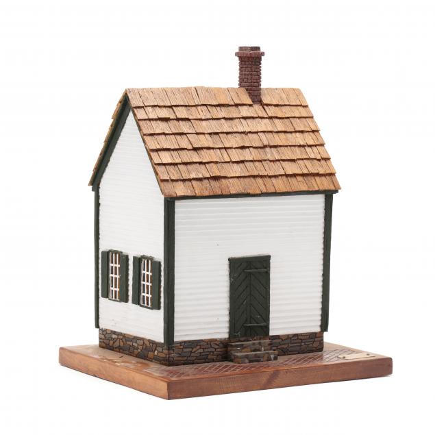 Appraisal: JONATHAN LEONARD MODEL OF AN OLD SALEM STYLE BUILDING th