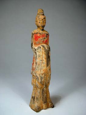 Appraisal: NORTHERN WEI POTTERY FIGURE Rare Chinese Northern Wei Dynasty pottery