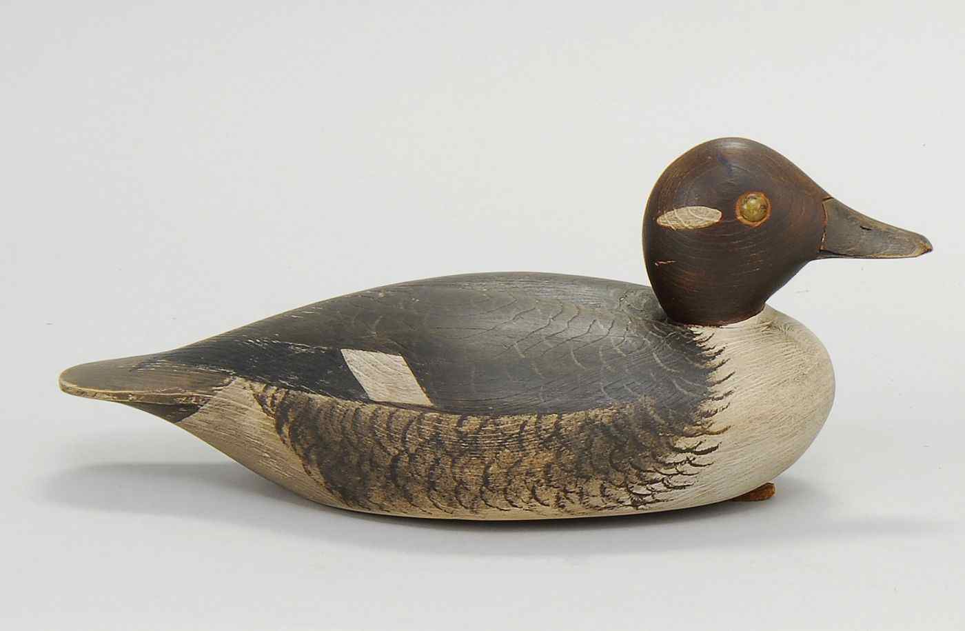 Appraisal: BUFFLEHEAD HEN DECOYBy Marty Collins of Bridgewater Massachusetts Carved in