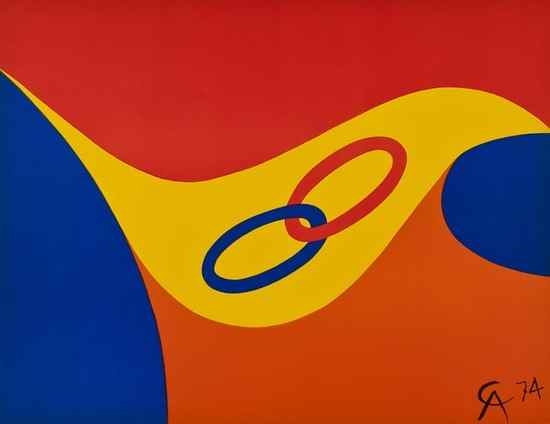 Appraisal: Alexander Calder - Friendship Flying Colours two lithographs printed in