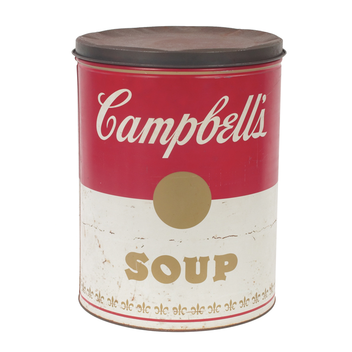 Appraisal: Campbell's Soup can with lid by Pasticonvertible Corp Beford Mass