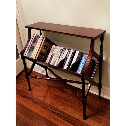 Appraisal: Mahogany book trough approx cm H x cm W x