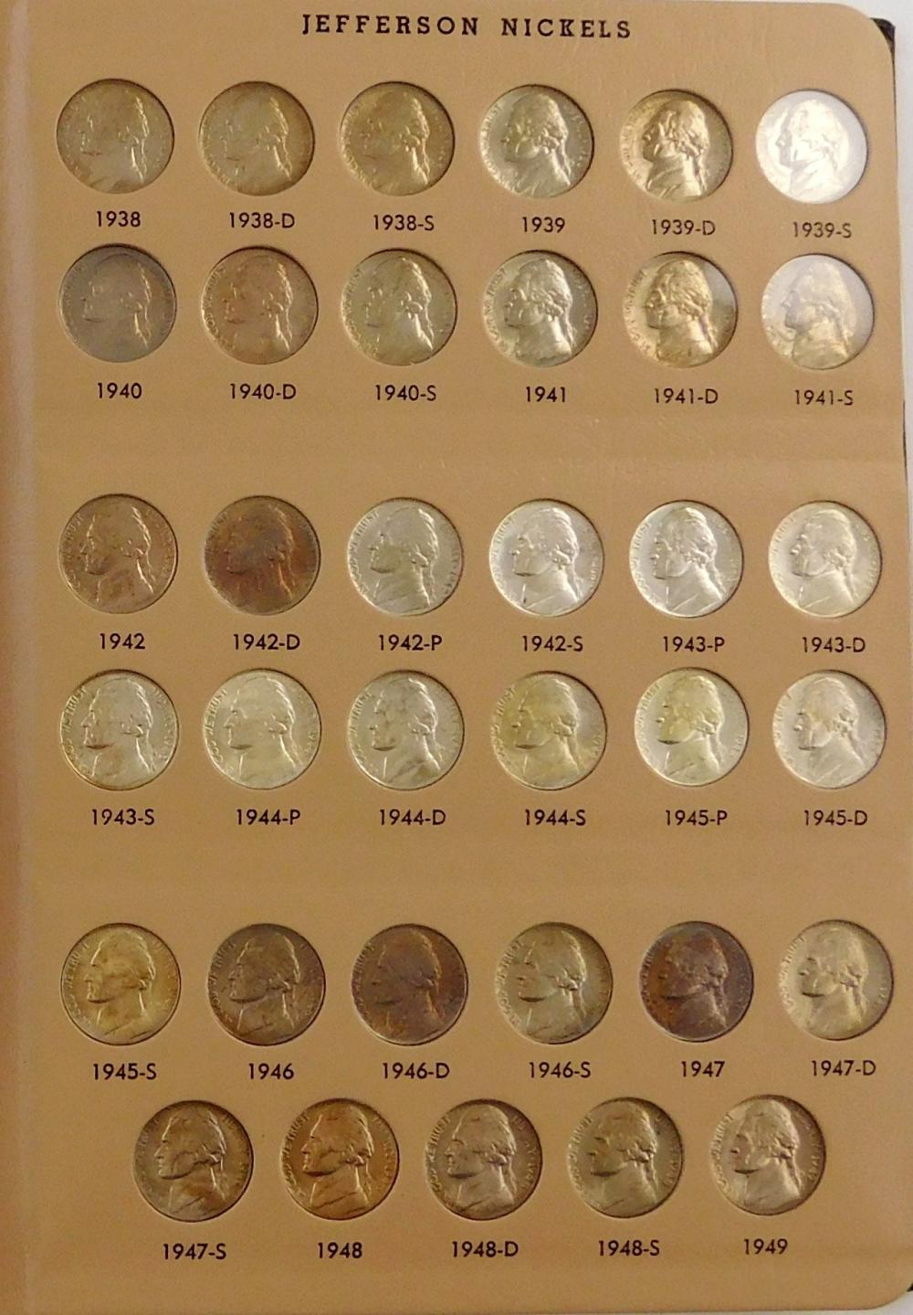 Appraisal: COINS Complete set of Jefferson nickels in Uncirculated and Proof