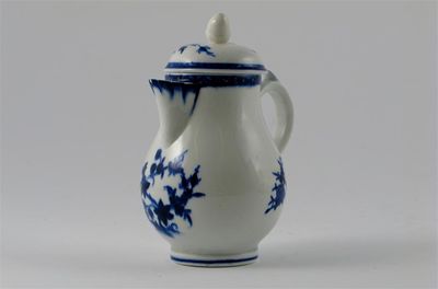 Appraisal: A Continental porcelain jug and cover probably Tournai with acorn