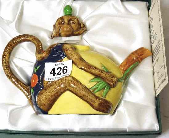 Appraisal: Minton Majolica Monkey Tea Pot from the Archive Collection Limited