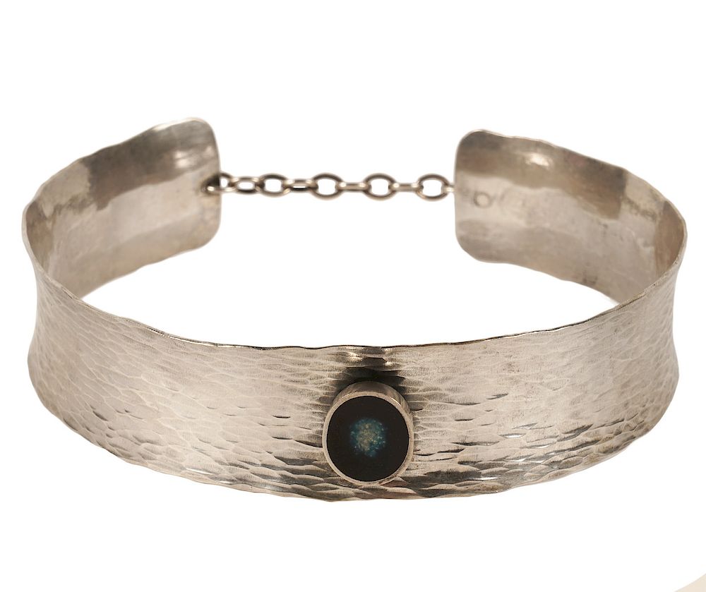 Appraisal: Bernard Chaudron Sterling Choker Sterling silver choker by Bernard Chaudron