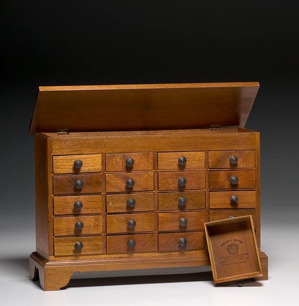 Appraisal: GREEN BROS NEW YORK WATCHMAKERS CABINET late th century of