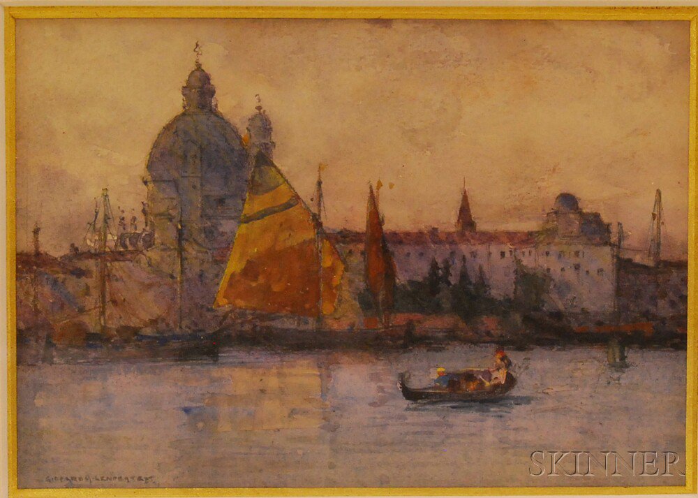 Appraisal: Giffard Hocart Lenfestey British - Santa Maria della Salute Venice