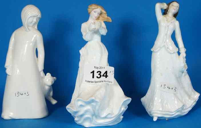 Appraisal: Royal Doulton Sentiments Figures Thank You HN Christmas Garland HN