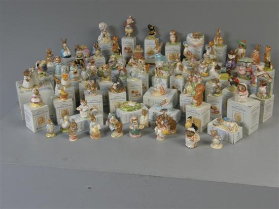 Appraisal: Collection of Fifty Seven boxed and Thirteen unboxed Royal Albert