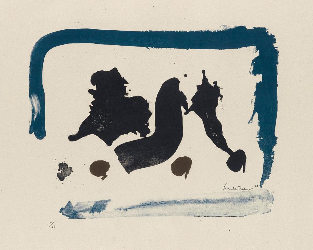 Appraisal: HELEN FRANKENTHALER Brown Moons Color lithograph on unbleached Crisbook British