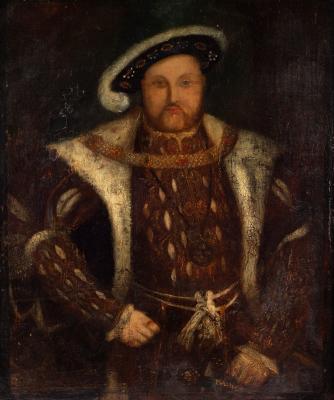 Appraisal: th Century English School Portrait of Henry VIII oil on