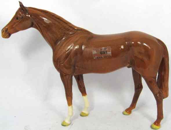 Appraisal: Beswick Chestnut Racehorse Restored Ears legs