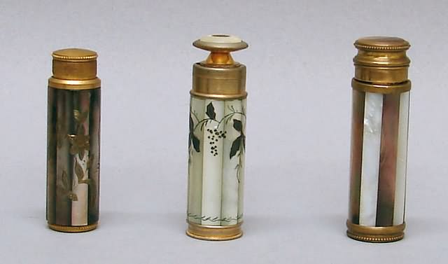 Appraisal: Including a French Atomizer with floral decorations and a perfume