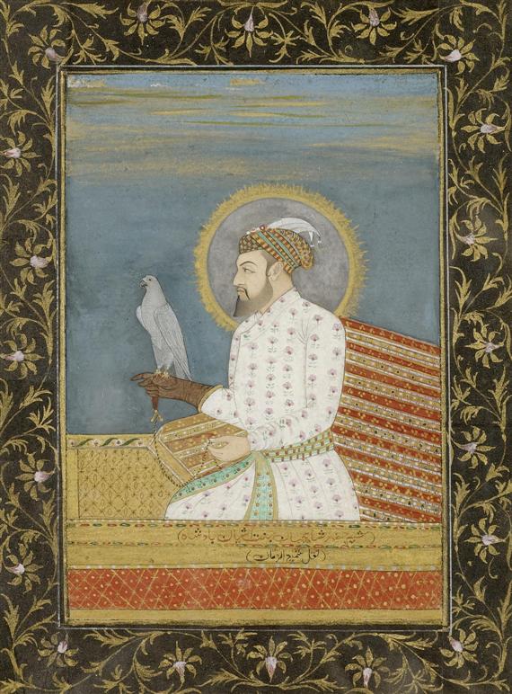 Appraisal: A MINIATURE PAINTING OF SHAH JAHAN India Dekkan ca x