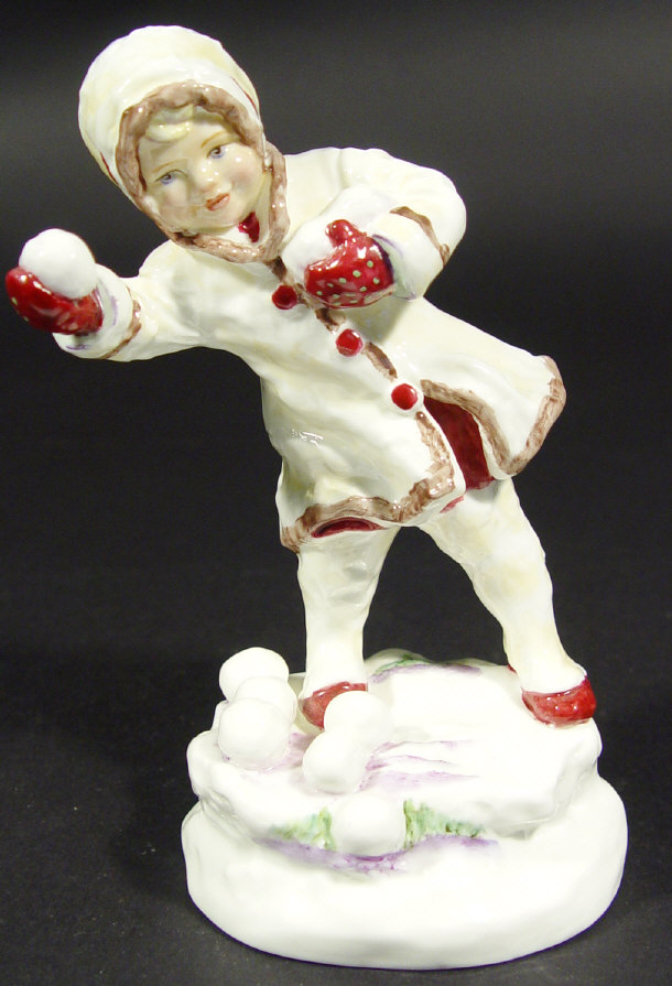 Appraisal: Royal Worcester china figurine 'December' modelled by F G Doughty