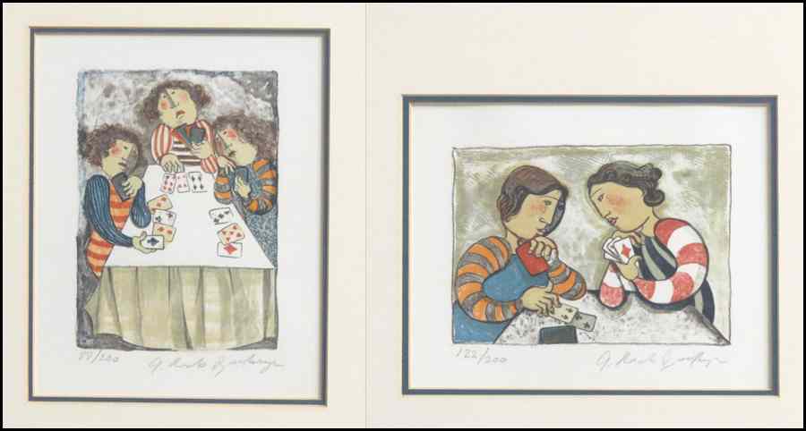 Appraisal: GRACIELA RODO BOULANGER B TWO WORKS Each a color lithograph