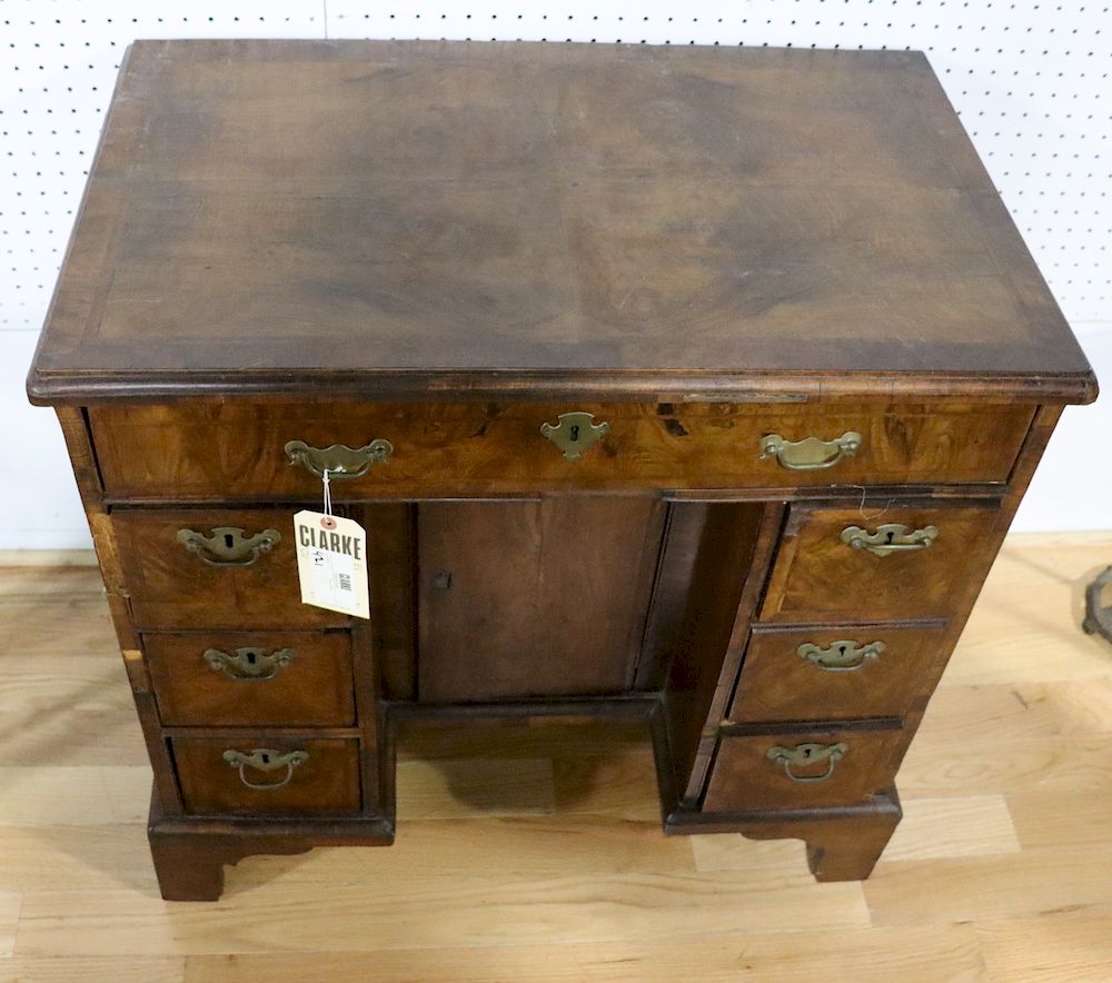 Appraisal: Antique Mahogany or Walnut Kneehole Desk From a Long Island