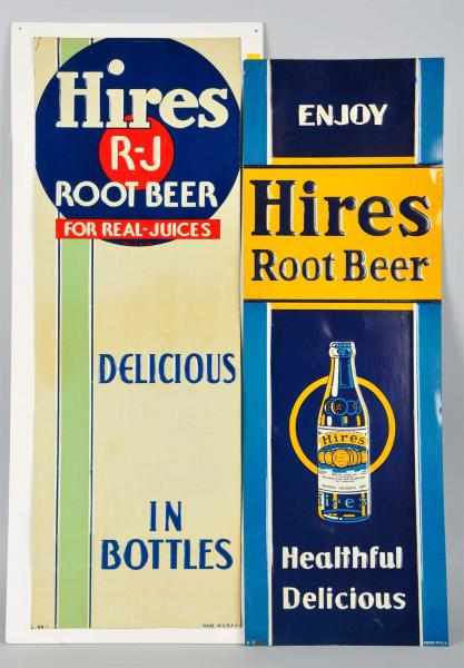 Appraisal: Lot of Embossed Tin Hires Root Beer Signs Description s