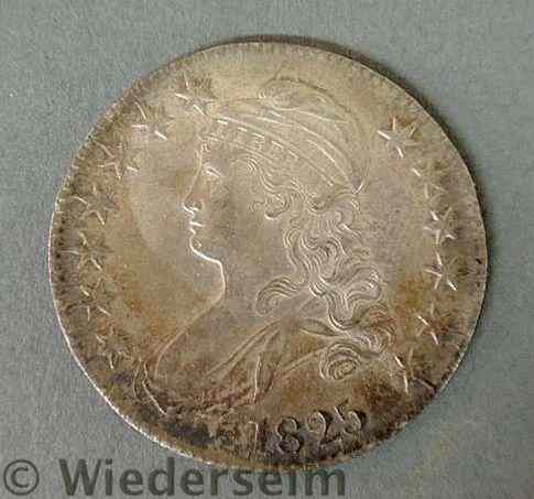 Appraisal: Liberty Bust silver half-dollar AU