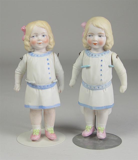 Appraisal: German All-Bisque Girls Blue painted side glance eyes single stroke