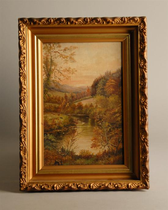 Appraisal: Unknown L th E th C American Autumn Landscape with