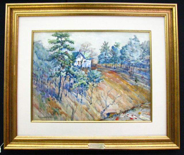 Appraisal: Edward K Williams IN - x Watercolor Signed Lower Left