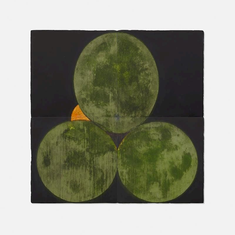 Appraisal: Donald Sultan Three Old Limes and an Orange August in