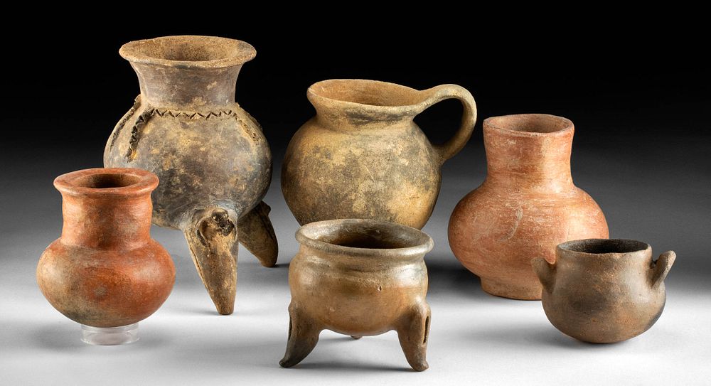 Appraisal: Lot of Panamanian Chiriqui Pottery Vessels Pre-Columbian Central America Panama