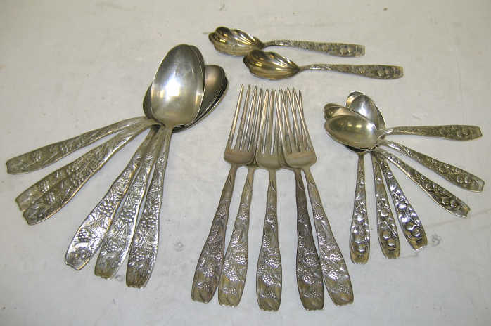 Appraisal: WHITING MANUFACTURING CO PROVIDENCE RI Nineteen sterling silver flatware pieces