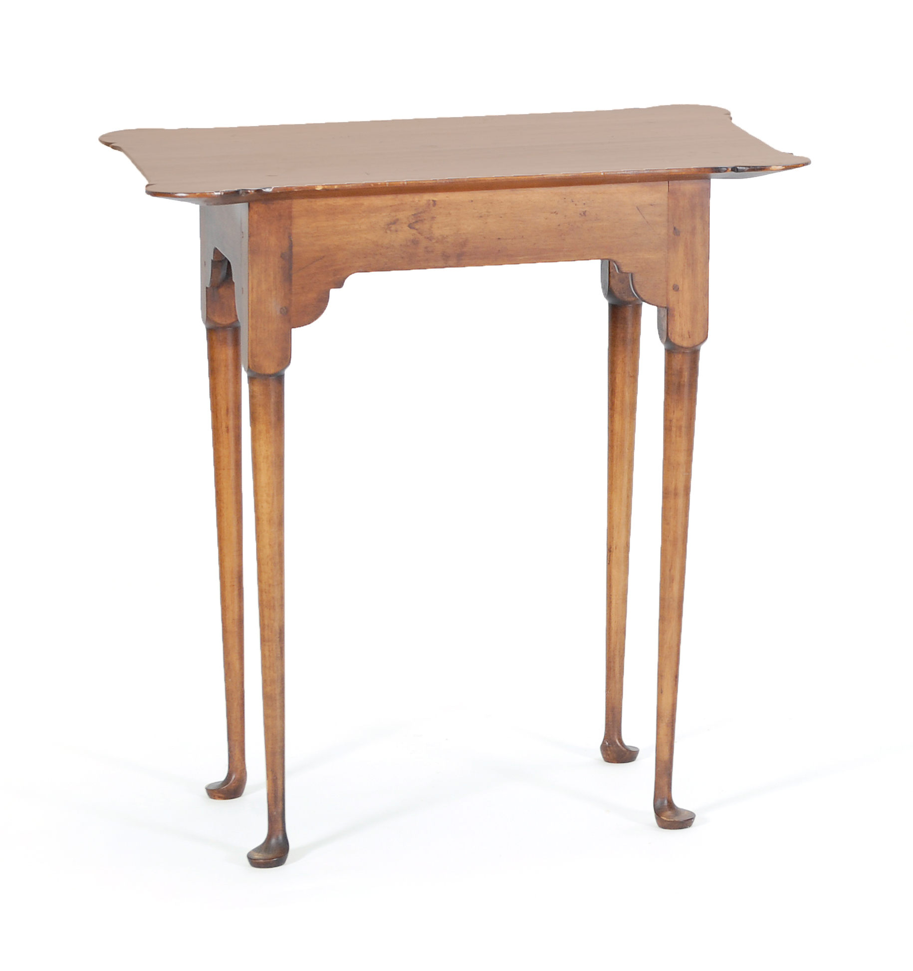 Appraisal: D R DIMES QUEEN ANNE-STYLE TEA TABLE th CenturyIn pine