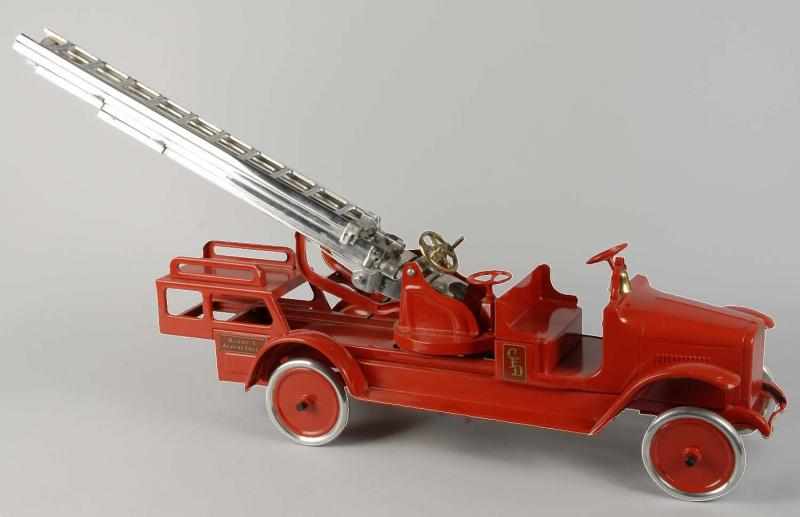 Appraisal: Pressed Steel Buddy L Aerial Ladder Truck Toy Description American