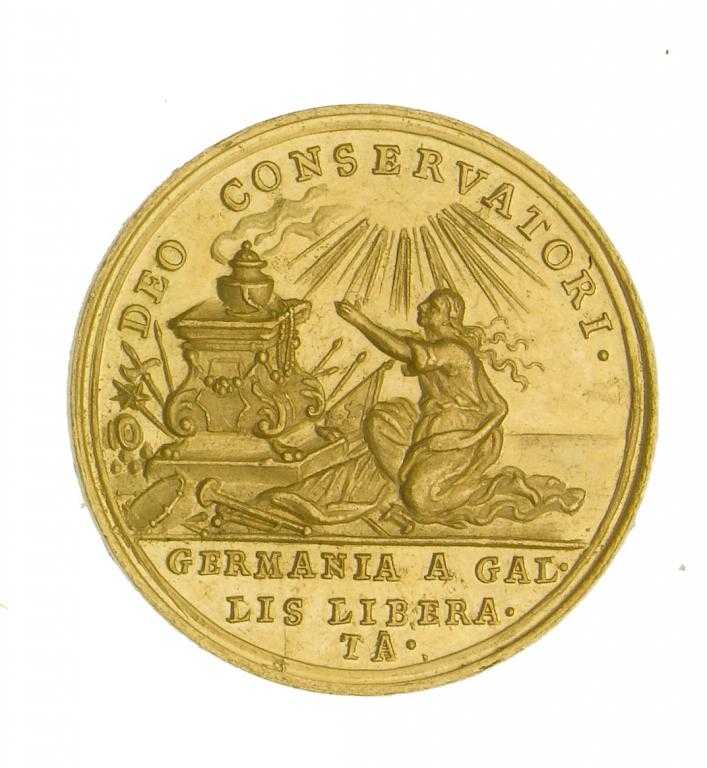 Appraisal: AUSTRIA HUNGARY CONTINENTAL GOLD MEDAL possibly relating to the Battle