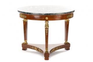 Appraisal: French Empire Ormolu Mounted Center Table French late th early