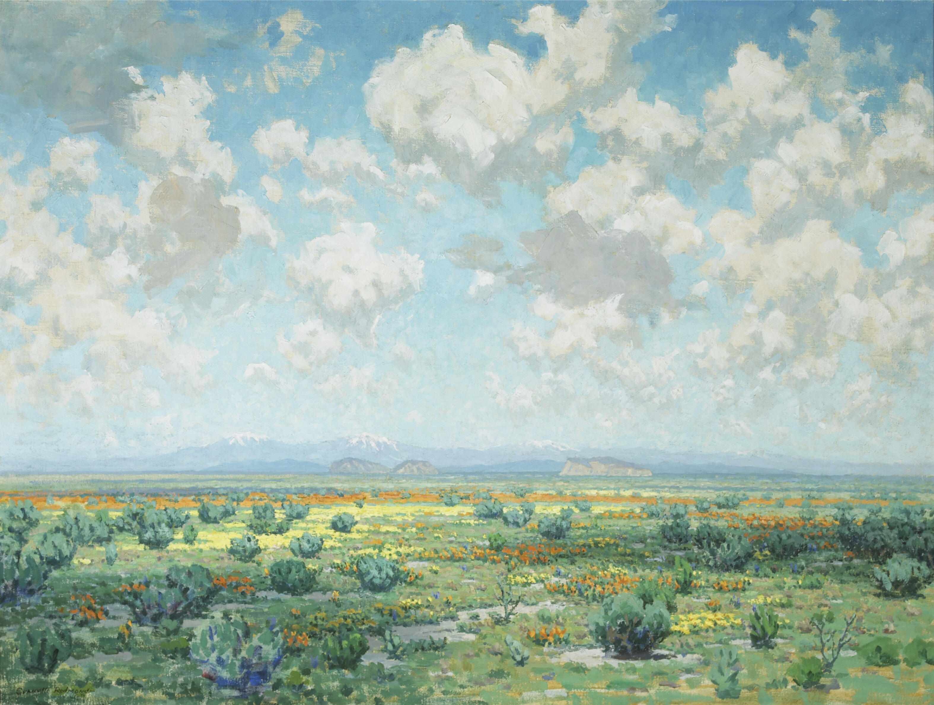 Appraisal: Granville Redmond American - High desert in bloom signed 'Granville