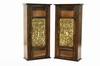 Appraisal: WALL CABINETS - Pair of th c oak wall cabinets