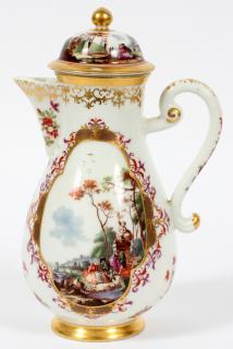 Appraisal: LUDWIG PORCELAIN COFFEE POT AND COVER TH C LUDWIG PORCELAIN