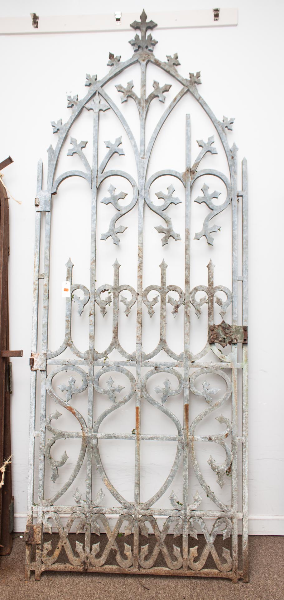 Appraisal: Victorian Gothic style metal garden gate fourth quarter- th century