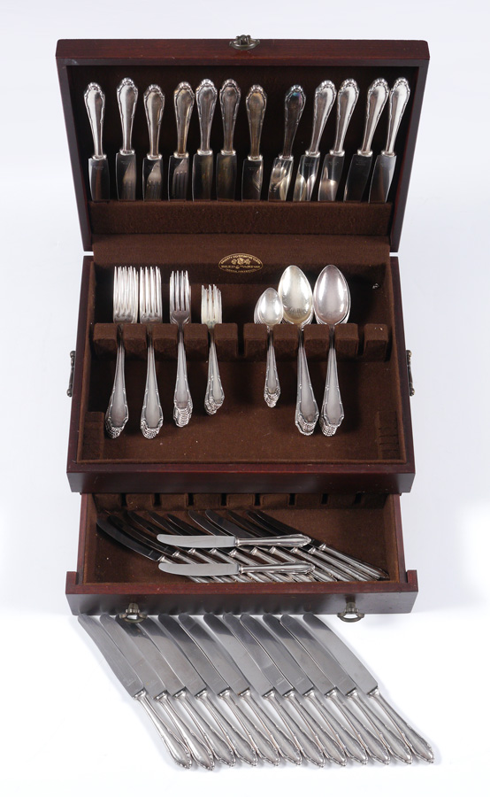 Appraisal: OTTO KALTENBACH GERMAN SILVER FLATWARE SERVICE Approx pieces German silver