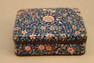 Appraisal: Antique Chinese Enameled Box with floral motif