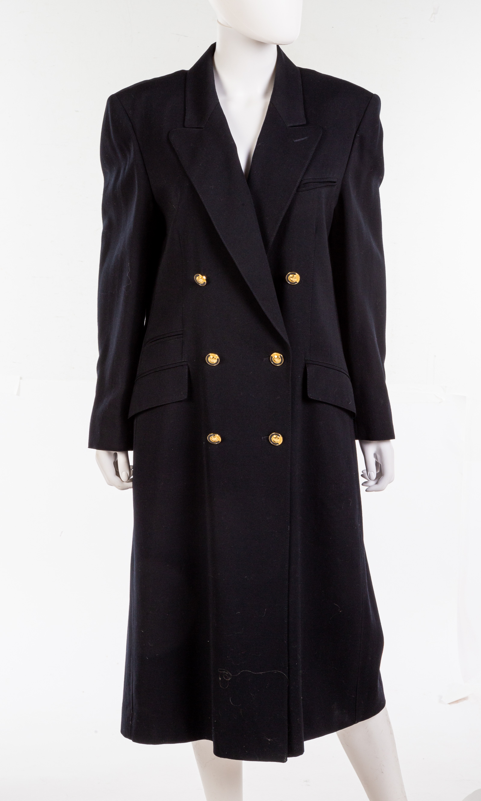 Appraisal: LOUIS FERAUD DESIGNER LONG COAT wool size