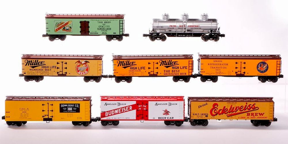 Appraisal: Lot of K-Line CMP O Gauge Woodside Reefers Tank Car