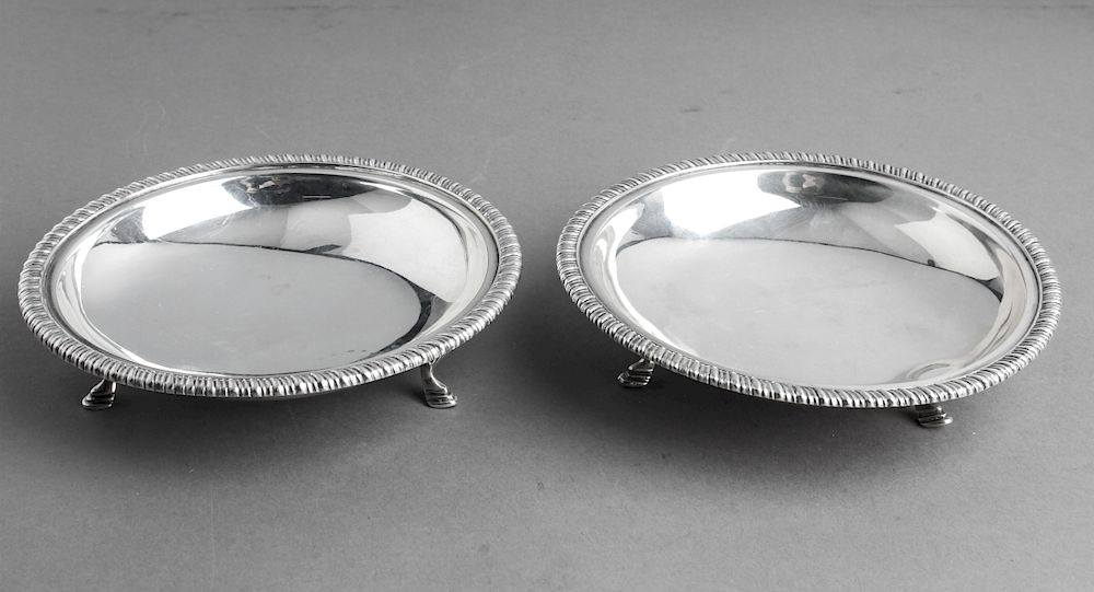 Appraisal: Portuguese Silver Round Bowls W A Sarmento Pair Pair of