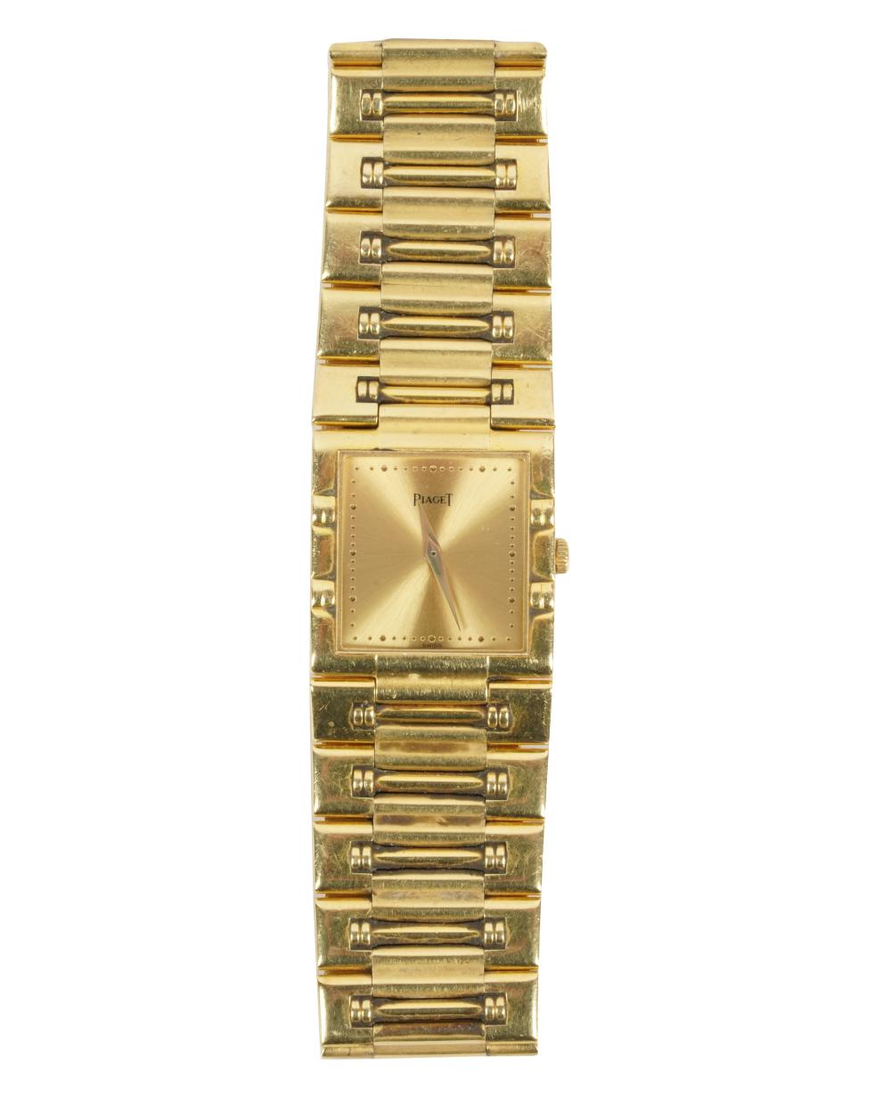 Appraisal: PIAGET KARAT YELLOW GOLD WATCHthe dial signed 'Piaget' below position