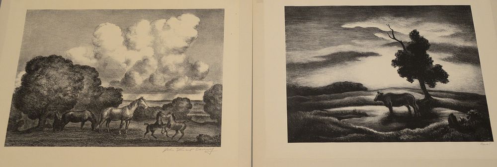 Appraisal: Rare Group of Six Etchings and Lithographs to include three