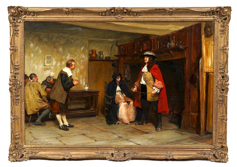 Appraisal: John Seymour Lucas 'The Elopement' Oil on Canvas John Seymour